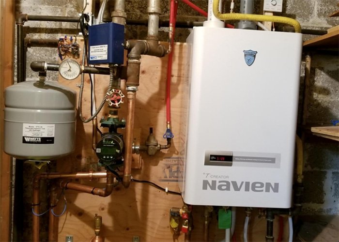 Residential water heater and mechanical room piping